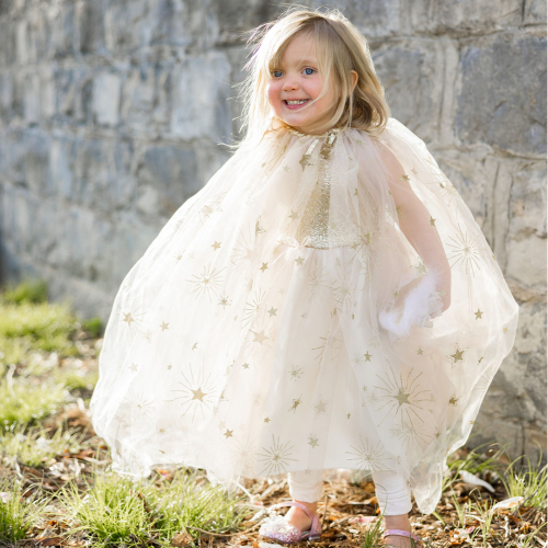 great pretenders verkleedcape golden glam - 4-6 jaar 