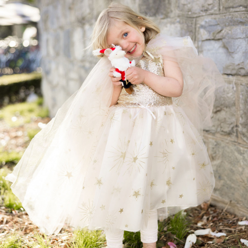 great pretenders verkleedcape golden glam - 4-6 jaar 