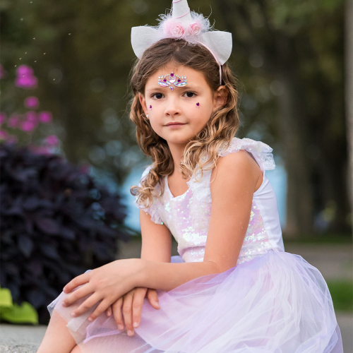 great pretenders verkleedjurk eenhoorn met diadeem - 4-6 jaar