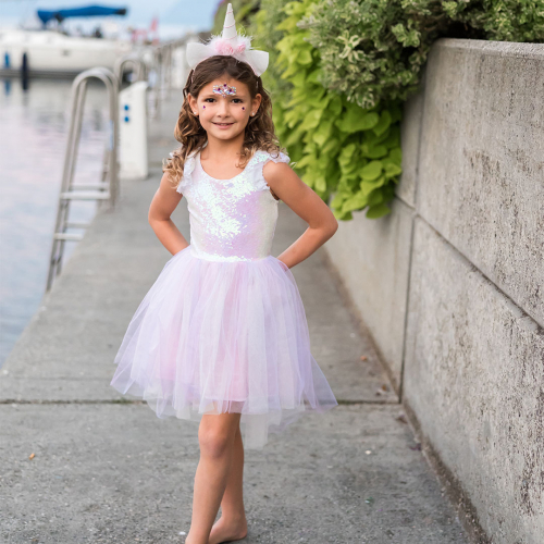 great pretenders verkleedjurk eenhoorn met diadeem - 4-6 jaar