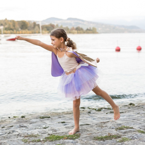great pretenders verkleedrok met cape en masker gold - 4-6 jaar