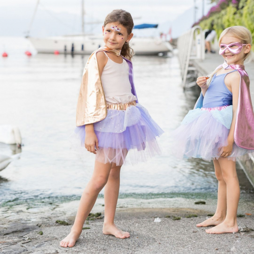 great pretenders verkleedrok met cape en masker gold - 4-6 jaar