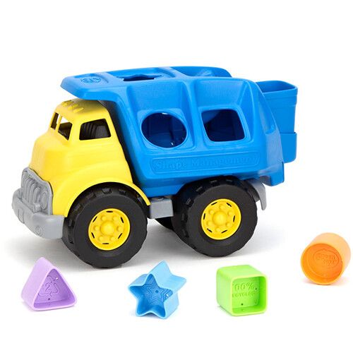 green toys vuilniswagen met vormenstoof