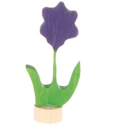 grimm's decoratie figuur- lila bloem