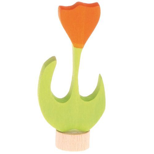 grimm's decoratie figuur - oranje tulp