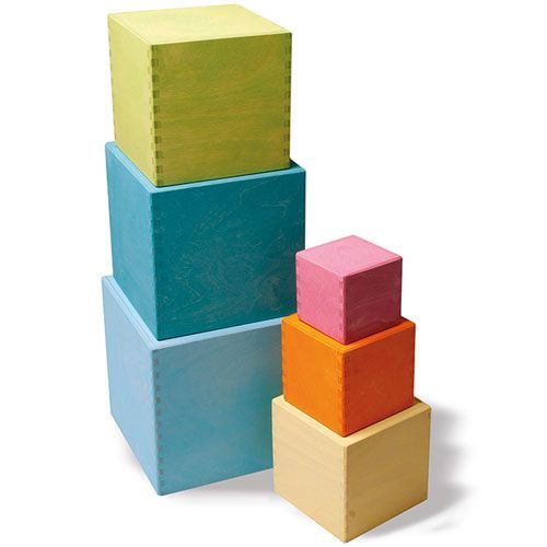 grimm's kubussen groot - pastel 