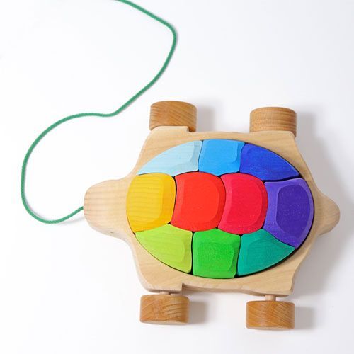 grimm's trekfiguur regenboog schildpad