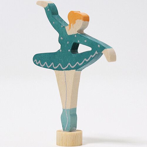 grimm's decoratie figuur - ballerina blauw