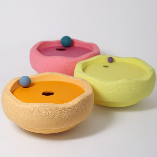 grimm's x stapelstein rolling discs - warm pastel - 3st