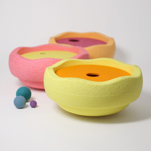 grimm's x stapelstein rolling discs - warm pastel - 3st