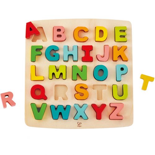 hape puzzel alfabet