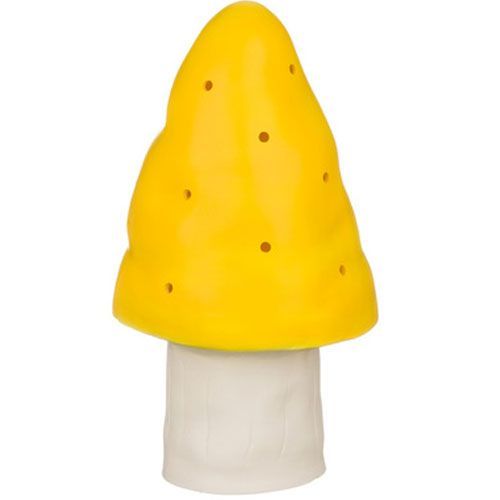 heico lamp paddenstoel geel - 28 cm