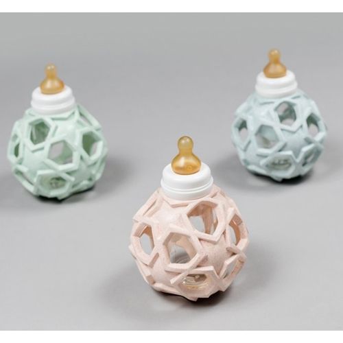 hevea babyfles en speelbal ster - mint
