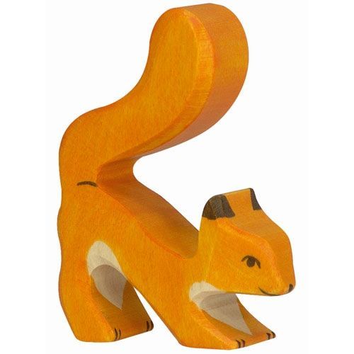 holztiger eekhoorn oranje 7 cm