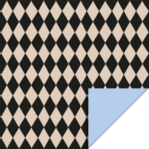 house of products inpakpapier harlequin neutral - light blue - 3 m  