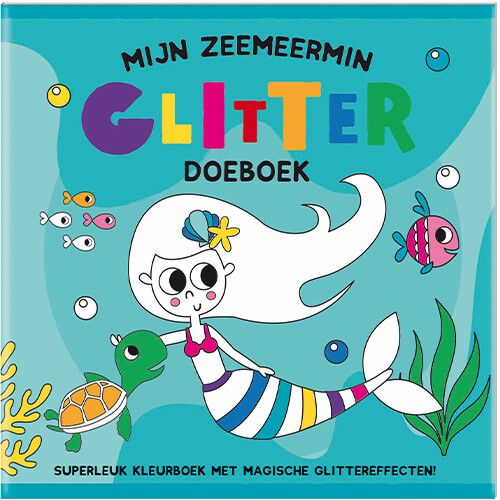 image books glitter doeboek - mijn zeemeermin 