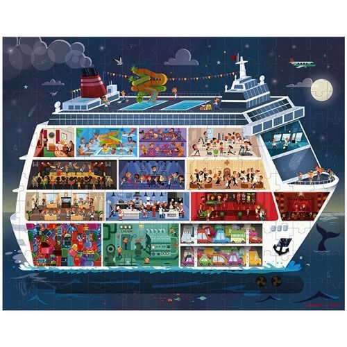 janod puzzel cruiseschip - 2st (100st/200st)