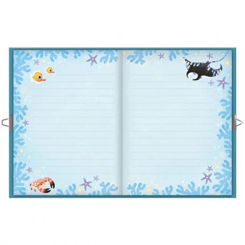janod dagboek met slot en pen - magic ocean