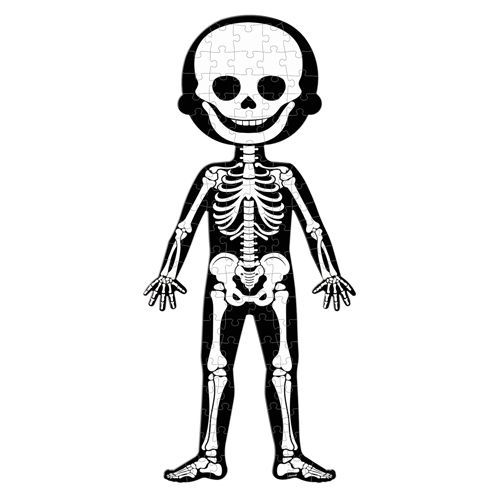 janod silhouetpuzzel menselijk lichaam - 50, 75, 100st