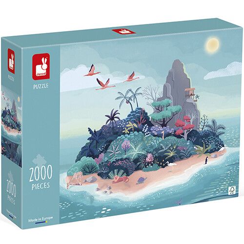 janod puzzel mysterieus eiland - 2000st