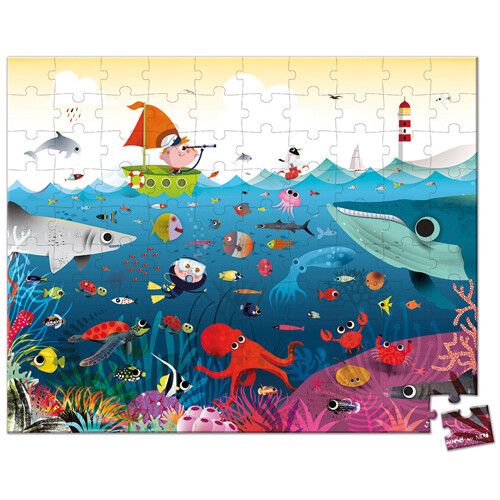 janod puzzel onderwaterwereld - 100st 