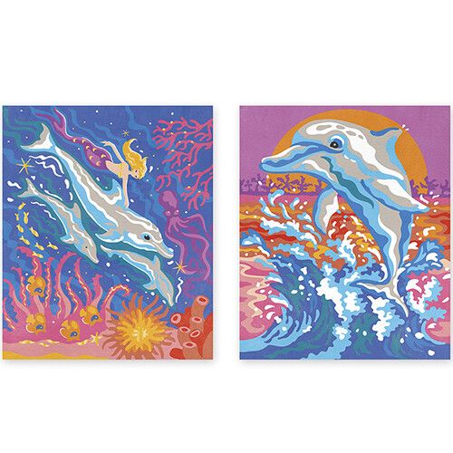 janod schilderen op nummer dolfijnen
