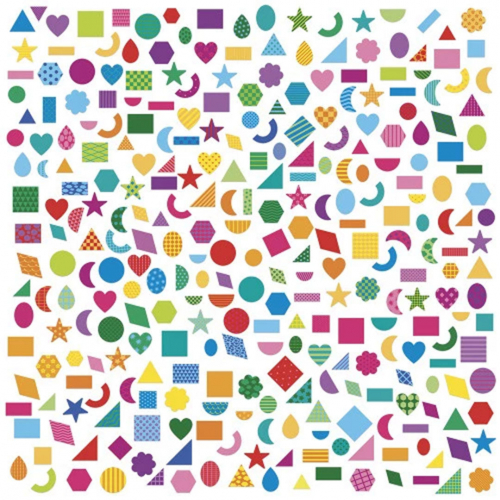 janod stickers geometrische vormen - 300st