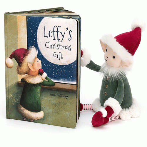 jellycat kartonboekje leffy's christmas gift
