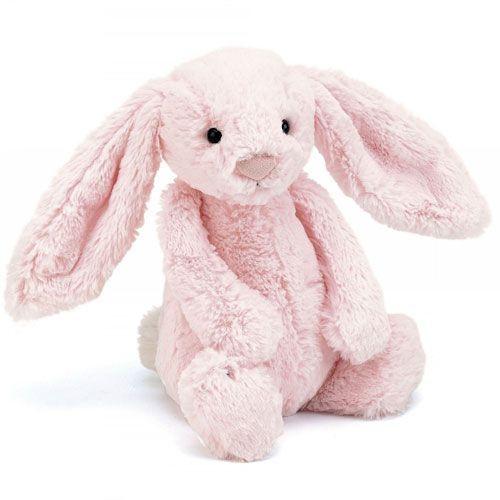 jellycat knuffelkonijn bashful bunny pink - l - 36 cm