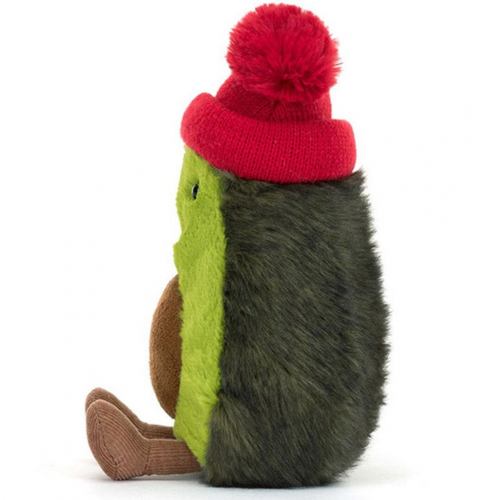 jellycat amuseables knuffelavocado bobble - 19 cm