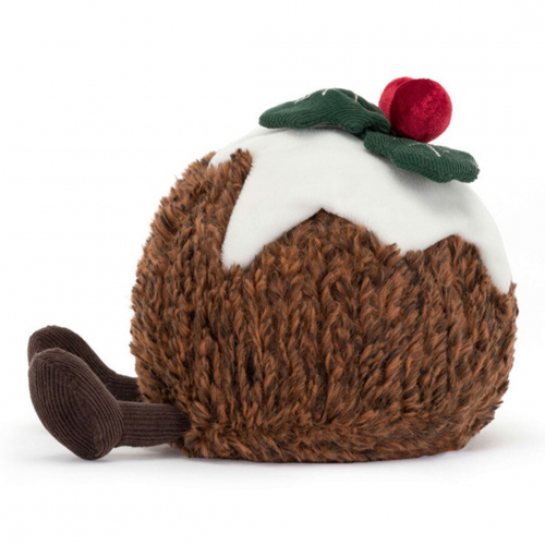 jellycat amuseables knuffelpudding - 14 cm 