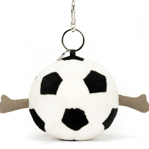 jellycat sleutelhanger amuseables voetbal - 16 cm