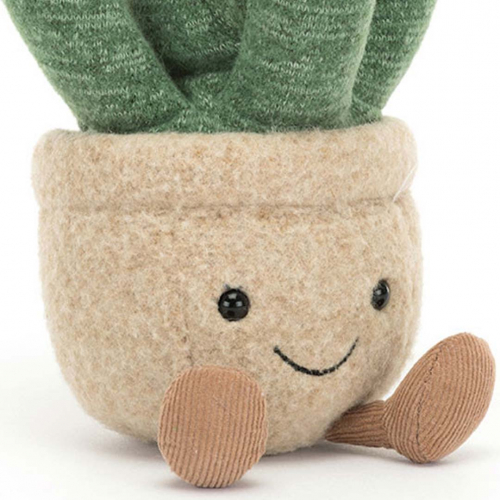 jellycat amuseables knuffelaloe vera - 17 cm