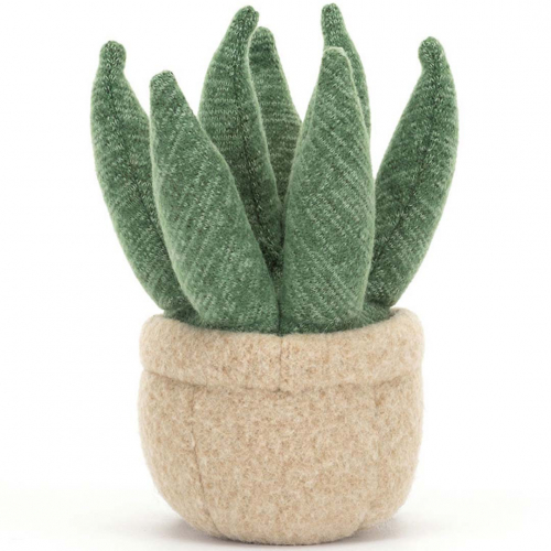 jellycat amuseables knuffelaloe vera - 17 cm