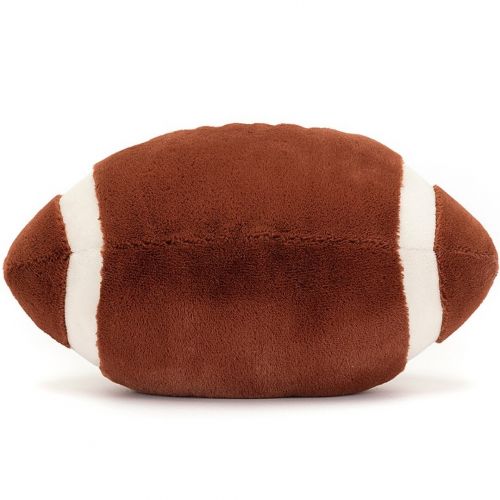 jellycat amuseables knuffelbal rugby - 28 cm