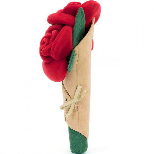 jellycat amuseables knuffelboeket rozen - 30 cm