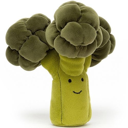 jellycat amuseables knuffelbroccoli - 17 cm