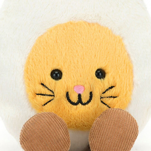 jellycat amuseables knuffelei konijn - 14 cm