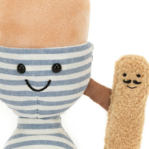 jellycat amuseables knuffelei met soldaatje - 16 cm