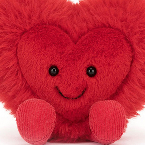 jellycat amuseables knuffelhart beatie - 24 cm