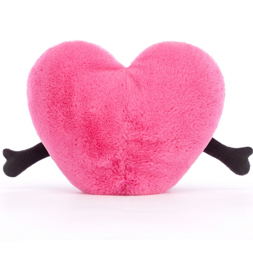 jellycat amuseables knuffelhart pink - 17 cm 