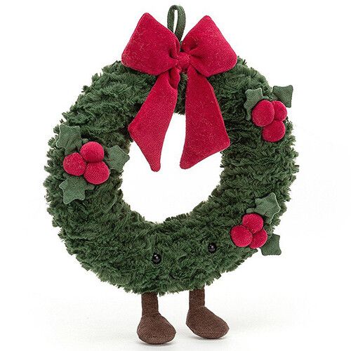 jellycat amuseables knuffelkrans kerst  - 27 cm