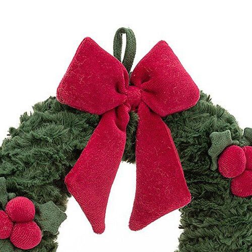 jellycat amuseables knuffelkrans kerst  - 27 cm