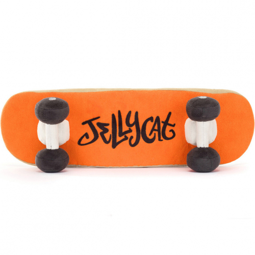 jellycat amuseables knuffelskateboard - 34 cm