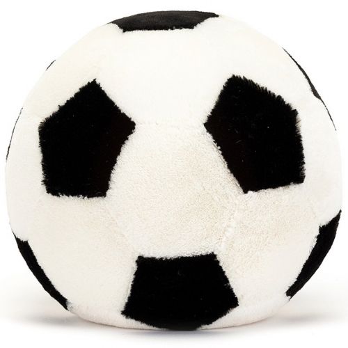 jellycat amuseables knuffelvoetbal - 23 cm