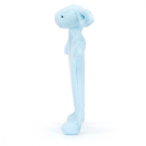 jellycat knuffeldoek bashful blue konijn - 27 cm 