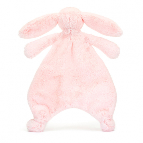 jellycat knuffeldoek bashful pink konijn - 27 cm 