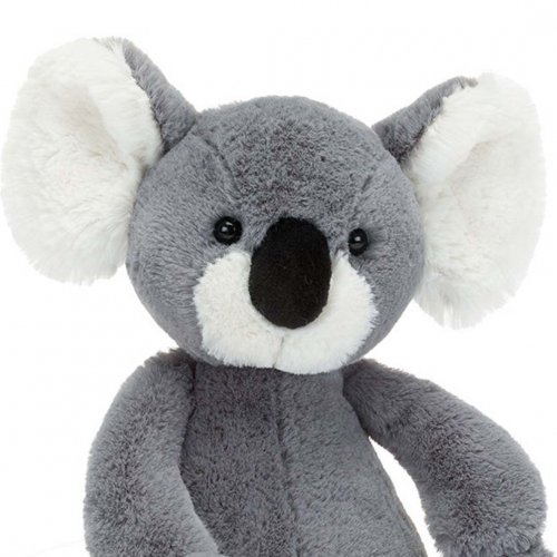 jellycat bashful koala en pelcuhe - 28 cm