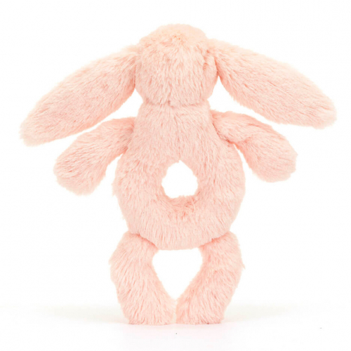jellycat rammelaar bashful blush konijn - 18 cm 