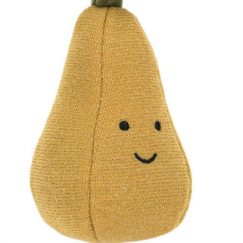 jellycat festive folly knuffelpeer - 10 cm